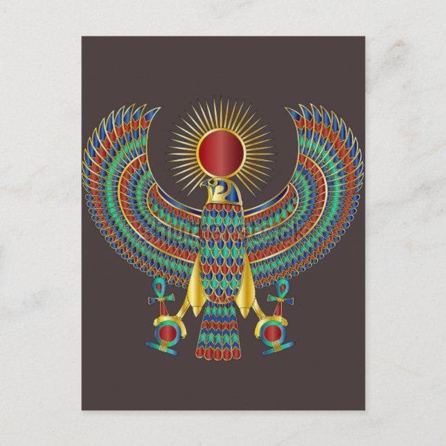 Cartes Pour Fêtes Annuelles Ancient Egyptian Postcard | Pharaonic Art Design b (Devant)