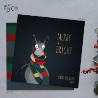 Âne «Merry + Bright» fou et mignon