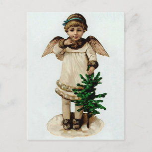 Cartes Pour Fêtes Annuelles Ange avec arbre de Noël