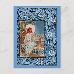 Cartes Pour Fêtes Annuelles Ange avec trompette