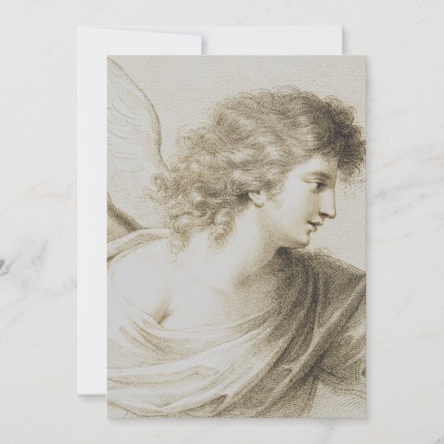 Cartes Pour Fêtes Annuelles ange chrétien par Francesco Bartolozzi (Devant)
