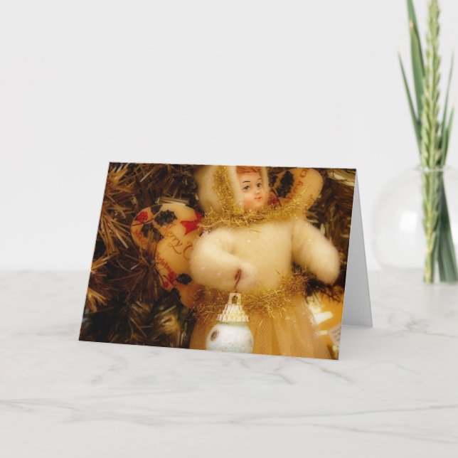 Cartes Pour Fêtes Annuelles Ange de Noël (Devant)
