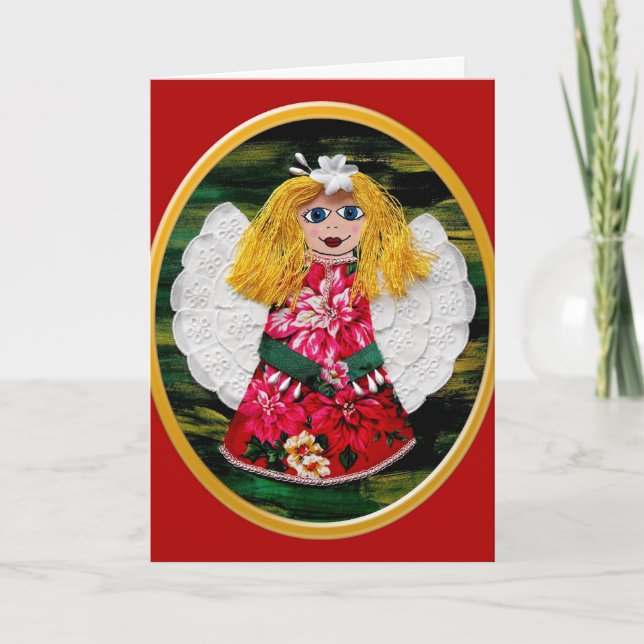 Cartes Pour Fêtes Annuelles Ange de Noël (Devant)