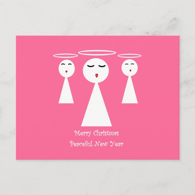 Cartes Pour Fêtes Annuelles Ange de Noël (Devant)