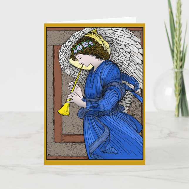 Cartes Pour Fêtes Annuelles Ange de Noël (Devant)