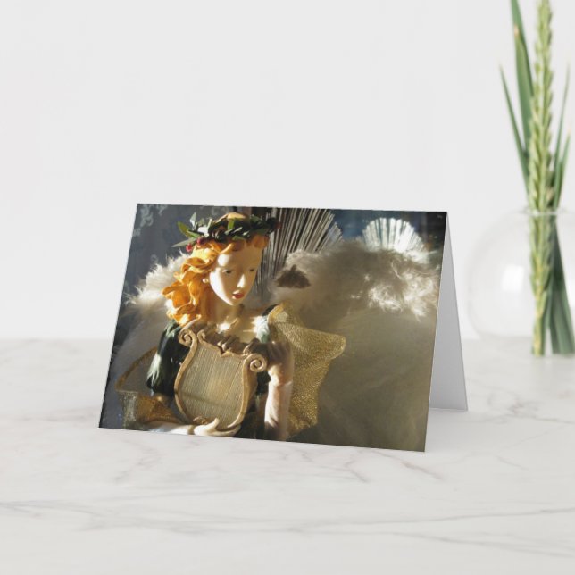 Cartes Pour Fêtes Annuelles Ange de Noël (Devant)