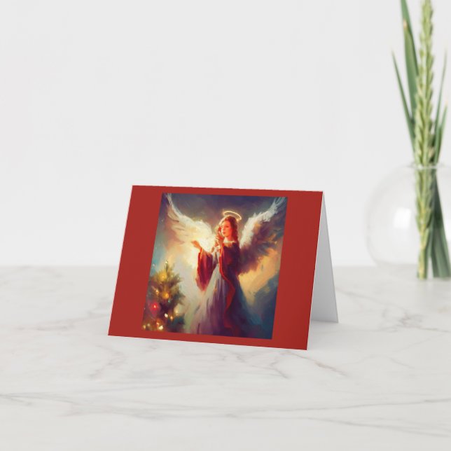Cartes Pour Fêtes Annuelles Ange de Noël 3 (Devant)
