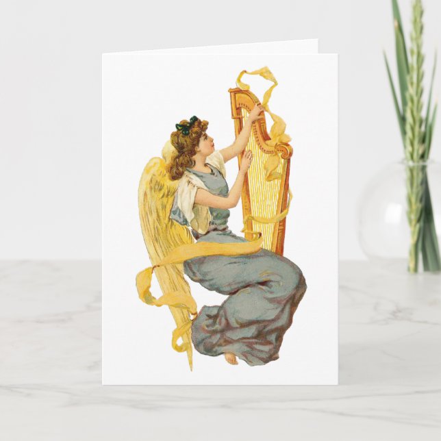 Cartes Pour Fêtes Annuelles Ange de Noël d'Irlande (Devant)