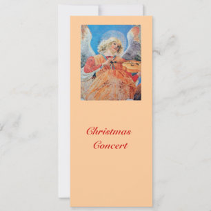 CARTES POUR FÊTES ANNUELLES ANGE DE NOËL MUSICAL