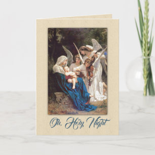 Cartes Pour Fêtes Annuelles Ange de Noël victorien vintage et bébé Jésus