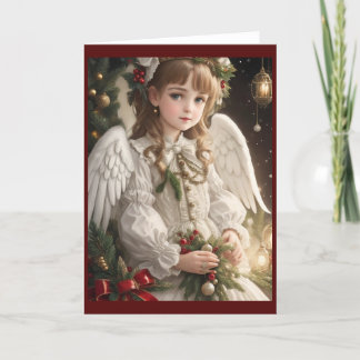 Cartes Pour Fêtes Annuelles Ange de Noël victorien vintage rétro