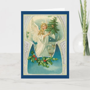 Cartes Pour Fêtes Annuelles Ange de Noël Vintage