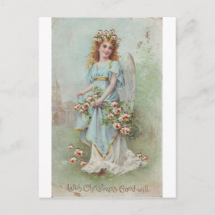 Cartes Pour Fêtes Annuelles Ange de Noël Vintage