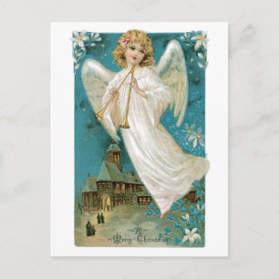 Cartes Pour Fêtes Annuelles Ange de Noël Vintage Image