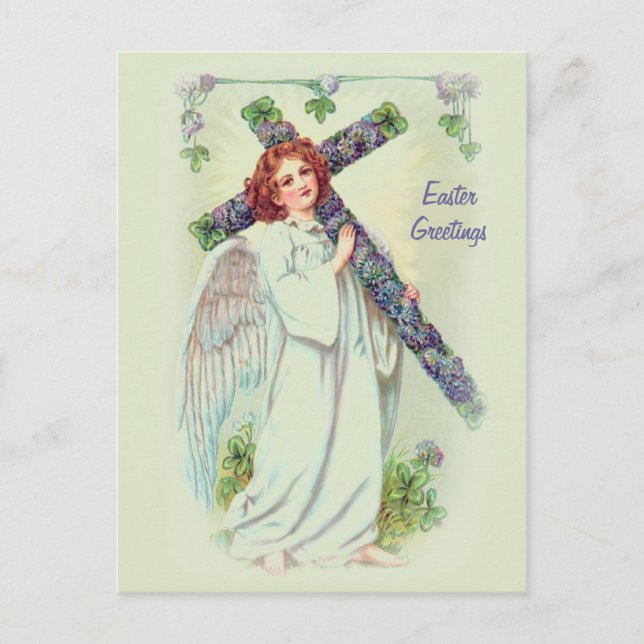 Cartes Pour Fêtes Annuelles Ange de Pâques (Devant)