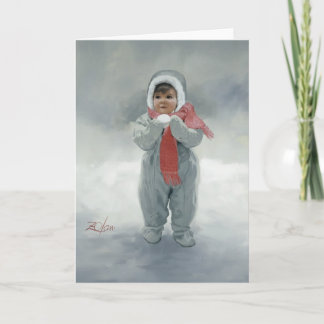 Cartes Pour Fêtes Annuelles Ange d'hiver