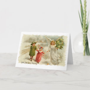 Cartes Pour Fêtes Annuelles Ange guide