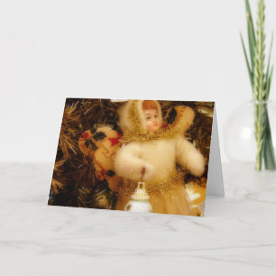 Cartes Pour Fêtes Annuelles Ange sur l'arbre, bonnes fêtes