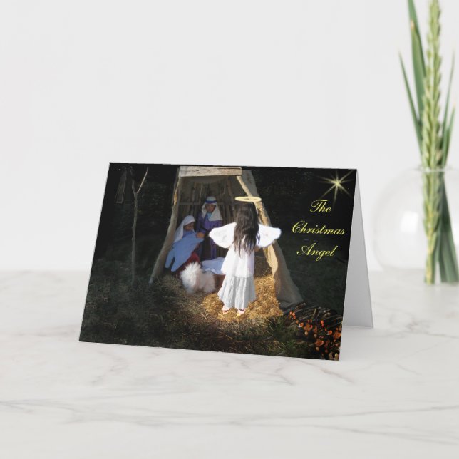 Cartes Pour Fêtes Annuelles Angel (Devant)