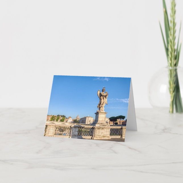 Cartes Pour Fêtes Annuelles Angel avec Couronne d'épines - Sant'Angelo, Rome (Devant)