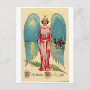 Cartes Pour Fêtes Annuelles Angel Christmas with decorative wings