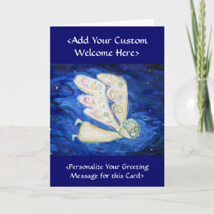 Cartes Pour Fêtes Annuelles Angel Custom Holiday Note ou Greeting Card