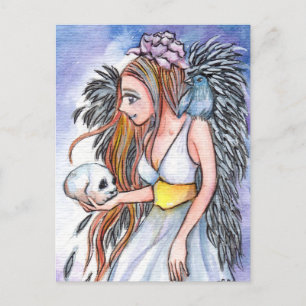 Cartes Pour Fêtes Annuelles Angel foncé