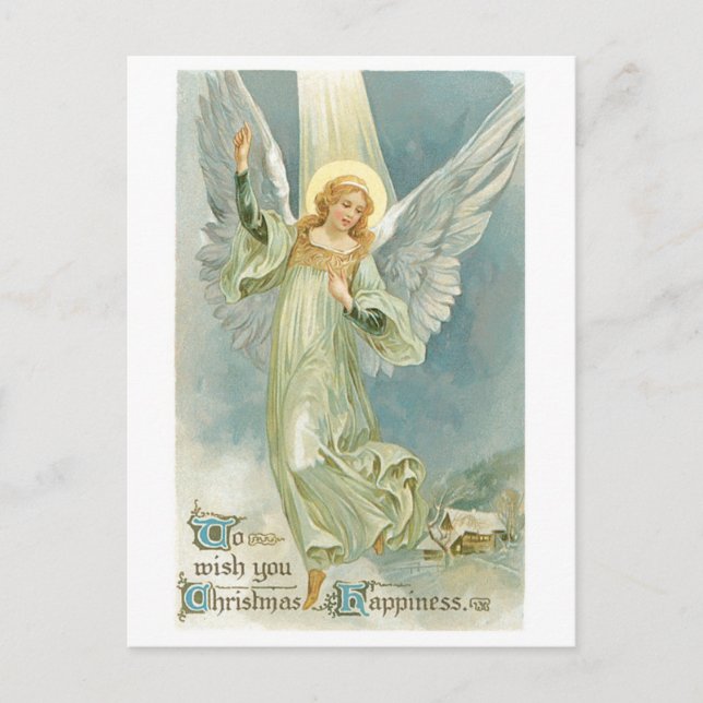 Cartes Pour Fêtes Annuelles Angel Gloria (Devant)