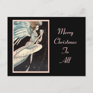 Cartes Pour Fêtes Annuelles Angel Holding Star