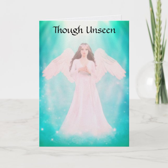 Cartes Pour Fêtes Annuelles Angel In Mist Birthday Greeting Card (Devant)