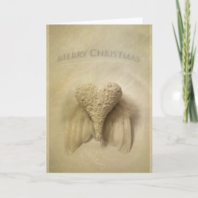 Cartes Pour Fêtes Annuelles Angel Winged (Devant)