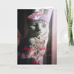 Cartes Pour Fêtes Annuelles AngelChristmas, Joyeuses Vacances de Notre Maison 