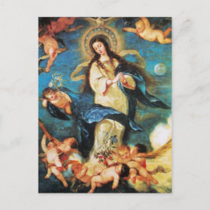 Cartes Pour Fêtes Annuelles Angels et Immaculée Conception de la Vierge