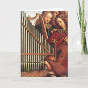 CARTES POUR FÊTES ANNUELLES ANGELS JOUANT DE LA MUSIQUE