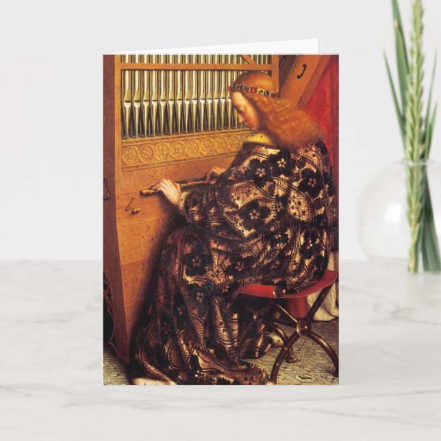 CARTES POUR FÊTES ANNUELLES ANGELS JOUANT DE LA MUSIQUE (Devant)