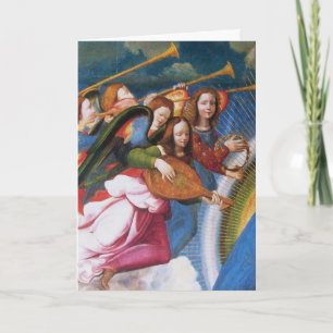 CARTES POUR FÊTES ANNUELLES ANGELS MUSICAUX DE LA CORONATION DE LA VIERGE