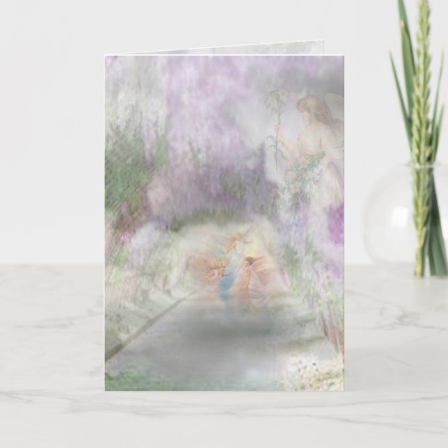 Cartes Pour Fêtes Annuelles Angel's Pathway  (Devant)