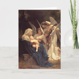Cartes Pour Fêtes Annuelles Angels Serenade Mary Vintage Noël