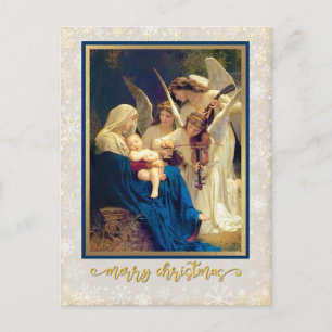 Cartes Pour Fêtes Annuelles Anges de la Nativité Classiques Musique "Joyeux No