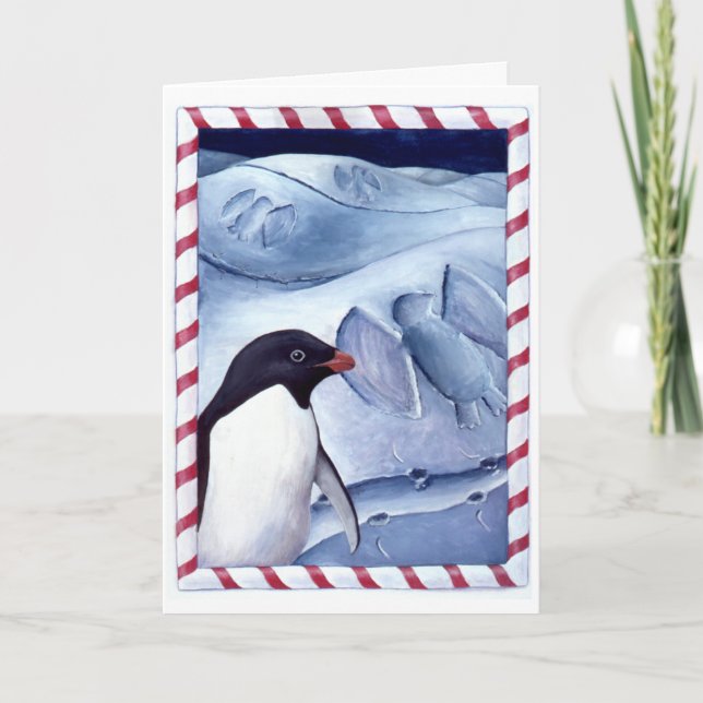 Cartes Pour Fêtes Annuelles Anges de neige (Devant)