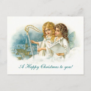 Cartes Pour Fêtes Annuelles Anges de Noël de chant