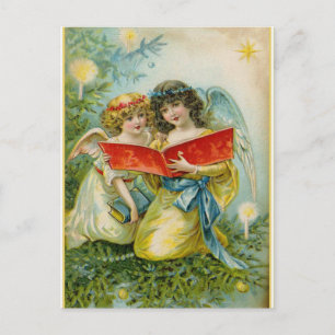 Cartes Pour Fêtes Annuelles Anges de Noël Vintage