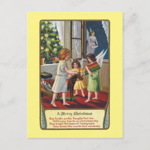 Cartes Pour Fêtes Annuelles Anges et jouets Vintage Noël
