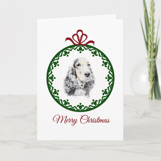 Cartes Pour Fêtes Annuelles Anglais Cocker Spaniel (Devant)