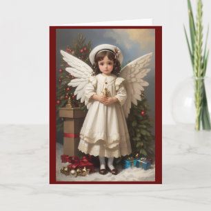 Cartes Pour Fêtes Annuelles Angle de Noël victorien vintage