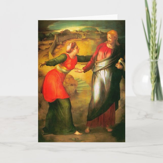 Cartes Pour Fêtes Annuelles Angolo Bronzoni - Touchez-moi pas (Devant)