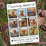 Cartes Pour Fêtes Annuelles Animal de compagnie Pawsitivement Merveilleux anim<br><div class="desc">Meilleure année à jamais ! Selon les chiens ! Ajoutez un peu d'humour mignon et envoyez des voeux de vacances avec cette adorable et amusante "Pawsitivement meilleure année Ever" - carte de collage photo pour chien de compagnie. Ça a été une année folle, et avec la pandémie, beaucoup d'humains ont...</div>