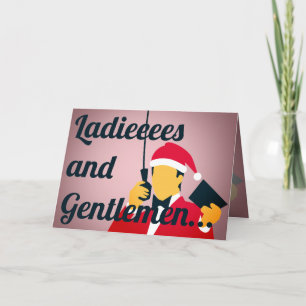 Cartes Pour Fêtes Annuelles Animateur de bague de boxe amusant