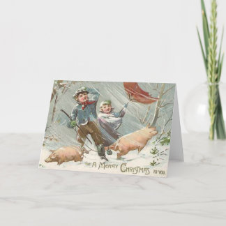 CARTES POUR FÊTES ANNUELLES ANIMAUX AMUSANTS