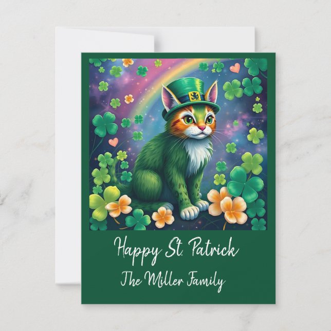 Cartes Pour Fêtes Annuelles Animaux chanceux déguisés - Saint Patrick’s Day Fu (Devant)